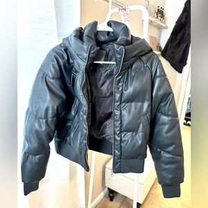 Puffer bomber jacket